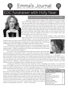 Summer 2004 Newsletter for the Women's Health Project